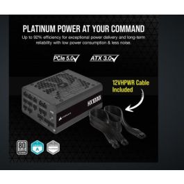 Corsair HX1000i Fuente de Alimentación 1000W 80+ Platinum Modular, ATX 3.0, PCIe 5.0, Compatible con NVIDIA 4000 y AMD Ryzen 7000, CP-9020259-EU Precio: 259.78999959. SKU: B16G9B4ZR8
