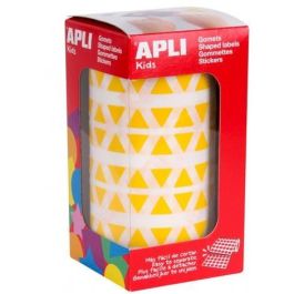 Apli Gomets Triangulares 10,5 mm Rollo Amarillo -Rollo 6136 Unidades- Precio: 3.50000002. SKU: B18WK9HHY6