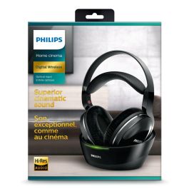 Philips SHD8850/12 Auriculares Inalámbricos Digitales Diadema, Sonido Cinematográfico 40mm, 20h Autonomía, Negro Philips SHD8850/12 Auriculares Inalámbricos Digitales Diadema, Sonido Cinematográfico 40mm, 20h Autonomía, Negro