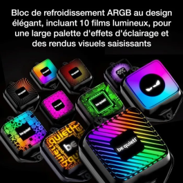 be quiet! PURE LOOP 3 LX Refrigeración Líquida AIO para CPU 120mm Negro - 3 Ventiladores PWM, LED Multi, Compatible con AM5 & LGA 1851, 1700, 1200, AM4