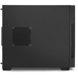 Sharkoon S1000 Caja PC Compacta Micro-ATX con Túnel Inferior para Fuente/Discos y Flujo de Aire Optimizado - Negro