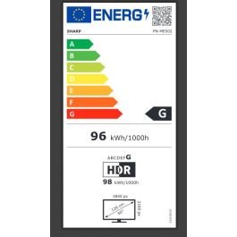 Sharp ME502 Pantalla Profesional 50" 4K UHD 450 cd/m² 18/7 LFD Señalización Digital LCD