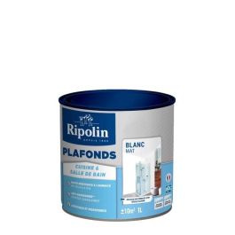 Ripolin RIP3174269072775 Pintura para techos de cocina y baño Blanco mate 1L Precio: 43.79000043. SKU: B15V63S3CY