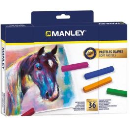 Manley Lápices Pastel Suaves, Caja de 36 Unidades, Colores Surtidos - Ideal para Papel y Cartón Precio: 18.99000015. SKU: B1AR3EG4L6