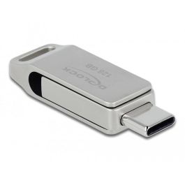 DeLOCK Memoria USB 3.2 Gen 1 USB-C + Tipo-A 128GB - Carcasa metálica
