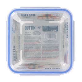 Quttin Fiambrera Cuadrada Hermética 20 x 20 x 10.7 cm 2.2L (4 Unidades)