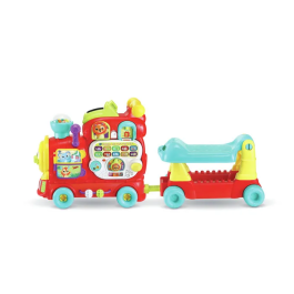 Vtech Baby Maxiloco Mon Trotti Tren 7 en 1 Andador Juego de Suelo Tabla Desmontable Portabebés Construcción Carro Deslizante 12-36 Meses