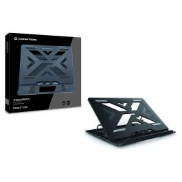 Conceptronic Soporte Base Refrigeración Portátiles hasta 15.6" Ergonómico con Ajuste de Altura y Diseño Disipador de Calor