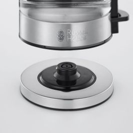 Russell Hobbs 24191-70 Hervidor de vidrio compacto 0.8 L 2200 W, acero inoxidable e iluminación azul Russell Hobbs 24191-70 Hervidor de vidrio compacto 0.8 L 2200 W, acero inoxidable e iluminación azul
