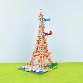 Bandai NB057 Nanoblock Torre Eiffel, Kit de Construcción 'Hazlo tú mismo' de 500 Piezas, Juego de Habilidad a partir de 8 Años