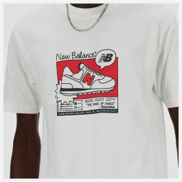 Camiseta de Manga Corta Hombre New Balance MT41593 SST Blanco (S) Camiseta de Manga Corta Hombre New Balance MT41593 SST Blanco (S)