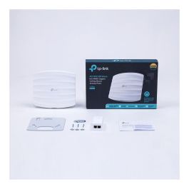 TP-LINK EAP225 Router Inalámbrico Doble Banda (2.4 GHz / 5 GHz) Wi-Fi 5 (802.11ac) Blanco Gigabit Ethernet