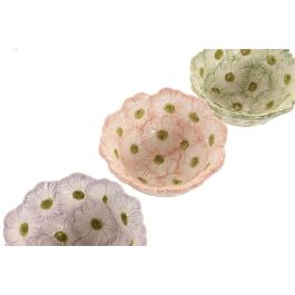 DKD Home Decor Bandeja Vaciabolsillos Cerámica Naranja Amarillo 13.5 x 6 x 13.5 cm (6 Unidades)