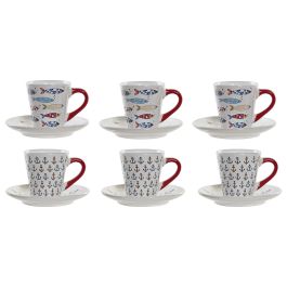 Cafe Mediterraneo DKD Home Decor Multicolor 16 x 28 x 17 cm Set de 6 Cafe Mediterraneo DKD Home Decor Multicolor 16 x 28 x 17 cm Set de 6