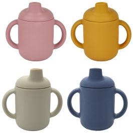 Tom et Zoe Vaso Aprendizaje Silicona Puericultura Colores Surtidos (Gris, Amarillo, Rosa, Azul)