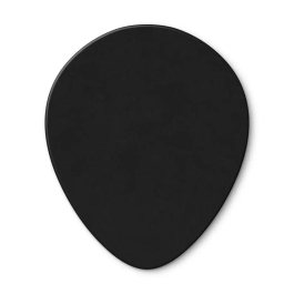 Dunlop Pack 72 Púas Genuine Celluloid Teardrop Negra - Thin