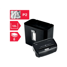 Destructora Rexel Promax Qs Rps812 (8H Tiras) Nv.Seg.2 - Tira 6 Mm - Dep.12L