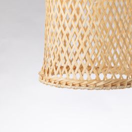 Beppucho SKD-P80108 Lámpara Colgante Ratán Natural Resistente Estilo Boho-Chic para Bombilla E27