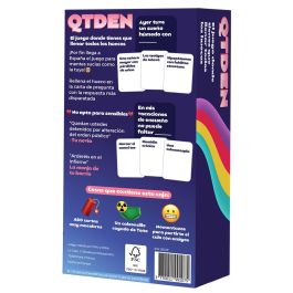La Caja QTDEN Juego de Mesa Adulto en Español LCQT01ES - Juego de Cartas para 3 a 12 Jugadores, Duración 15-60 Minutos, Edad 16+