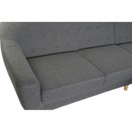 Sofa Scandi DKD Home Decor Gris Natural 144 x 84 x 230 cm