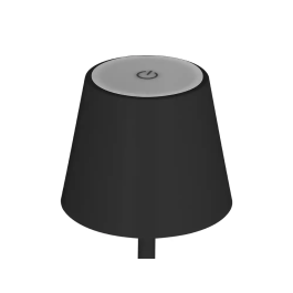 Q-connect Nova Lampara de Escritorio LED 2W 200 lm Metálica Táctil Recargable USB-C Color Negro