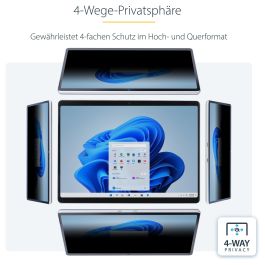 Soporte para Portátil Startech 13SP-PRIVACY-SCREEN Plástico