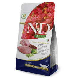 Farmina N&D Cat Quinoa Weight Management Cordero - Alimento para gatos con quinoa y cordero, 1.5 kg Precio: 24.75352. SKU: B1FFXSW5P5