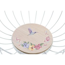 DKD Home Decor Frutero Tropical Multicolor 28x28x11cm de Metal y MDF, Desmontable, Apto Microondas y Lavavajillas (Pack 2 Unidades)