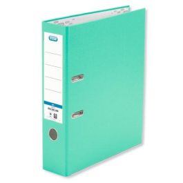 Elba Archivador de Palanca de Cartón Forrado PVC, Folio, Lomo 80 mm, Verde Menta con Cantoneras y Rado Top Precio: 4.49999968. SKU: B1CQ9EPZWD