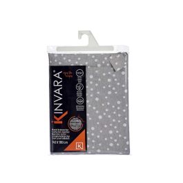 Kinvara Mantel Jacquard Antimanchas 140x180 cm Lunares Gris (Set de 8)