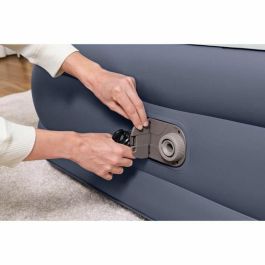 Bestway 67923 Cama hinchable Tritech™ SleekFlow™ 2 plazas, con cabecero y bomba integrada, 226 x 152 x 84 cm