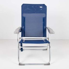 Silla playa plegable aluminio 6 pisiciones 47x60x94 cm con asa. Silla playa plegable aluminio 6 pisiciones 47x60x94 cm con asa.
