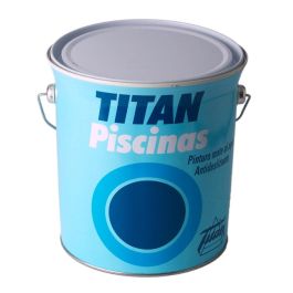 Pintura para piscinas al agua color blanco mate 4 l titan 5806106