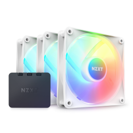 NZXT F120 Core RGB Carcasa del ordenador Ventilador 12 cm Blanco 3 pieza(s)