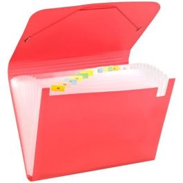 Carchivo Clasificador Acordeón Folio 13 Departamentos C-Goma PP Translúcido Rojo Precio: 4.49999968. SKU: B1F37JADBE