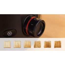 Bosch TAT2M123 MyMoment Tostadora 2 rebanadas Negra con centrado automático de pan, descongelación y recalentamiento Bosch TAT2M123 MyMoment Tostadora 2 rebanadas Negra con centrado automático de pan, descongelación y recalentamiento