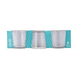 Quid Set 6 Vasos Bajos Twist Vidrio Transparente 26 cL