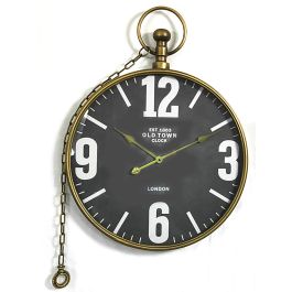 Reloj Vintage DKD Home Decor Negro Dorado 6.5 x 80 x 60 cm