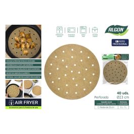 Algon Set de 40 Papeles Redondos Perforados para Airfryer de 23 cm (24 Unidades) Precio: 19.89000057. SKU: B1HWD76E83