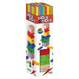 Juego block a block colores de madera 8x30x8 cm Juego block a block colores de madera 8x30x8 cm
