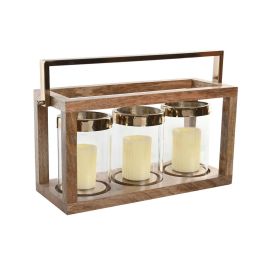 Portavela Moderno DKD Home Decor Marron 19 x 33 x 51 cm Portavela Moderno DKD Home Decor Marron 19 x 33 x 51 cm