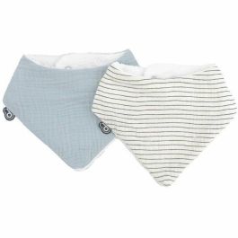 Domiva DOM3700948338520 Pack de 2 Baberos Bandana para Bebé en Muselina estampado Rayas Azules Vintage Talla Única Precio: 25.4999998. SKU: B16LTTWQ2E