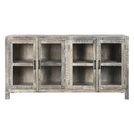 Aparador Home ESPRIT Blanco Marrón Madera Reciclada 170 x 40 x 90 cm Aparador Home ESPRIT Blanco Marrón Madera Reciclada 170 x 40 x 90 cm