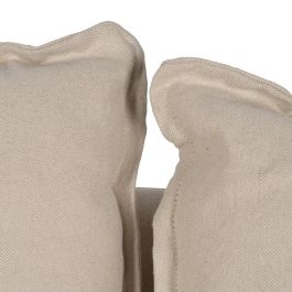 Sofá 2 Plazas Crema Tejido-Madera 160 X 95 X 85 cm