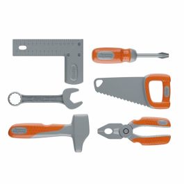 Smoby SMO3032163609407 - Black & Decker Caja de Herramientas con 6 Herramientas, para Niños de 3+ Años