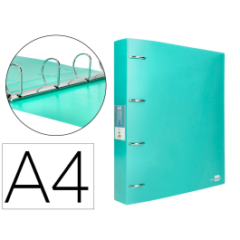 Liderpapel Carpeta 4 Anillas 40 mm DIN A4 Polipropileno Verde Manzana Opaco Precio: 4.49999968. SKU: B16MVDC8XW