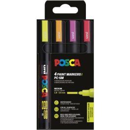 Marcador T.Opaca No Perm. Uni Posca 1,8 (Pc-5M) Colores Fluor Estuche De 4 Precio: 13.99870538. SKU: B17Z7YYN23
