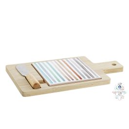 DKD Home Decor Tabla Aperitivo Urban Set de 3, Bambú y Gres, Apta Lavavajillas, Multicolor Natural Blanco, 11.8x1.5x21.5 cm Precio: 8.49999953. SKU: S3041977