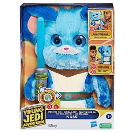 Star Wars Peluche Electrónico Jabberin' Jedi Nubs Nigel F8339 con Luces y Sonidos, 28cm