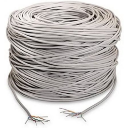 Nanocable 10.20.0504 Bobina de Cable de Red RJ45 UTP Cat.6e 305m Gris Rígido AWG24 100% Cobre Nanocable 10.20.0504 Bobina de Cable de Red RJ45 UTP Cat.6e 305m Gris Rígido AWG24 100% Cobre